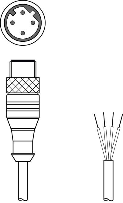 Anschlussleitung KS ET-M12-4A-P7-050 Anschlussleitung KS ET-M12-4A-P7-050
