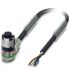 Sensor-Aktor-Kabel M12 SAC4P3,0PUR/M12FR-3L