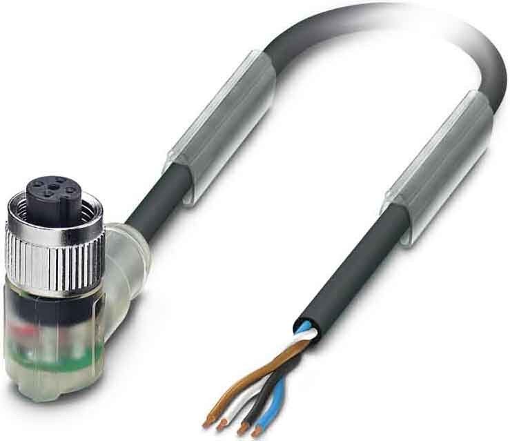 Sensor-Aktor-Kabel M12 SAC4P5,0PUR/M12FR-3L
