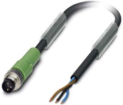 Sensor-Kabel, Stecker M8 SAC-3P-M 8MS/3,0-PUR