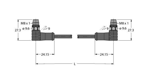 Aktuator- u. Sensorleitung PSWS4M-0.2PSWS4M/TEL