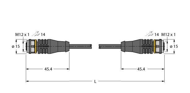 Aktuator- u. Sensorleitung RKS4.4T-8RKS4.4T/TEL