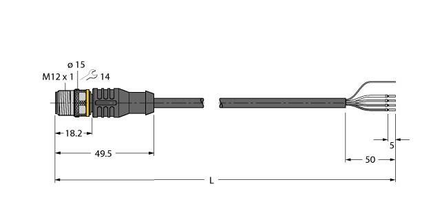 Aktuator- u. Sensorleitung RSC5.501T-2/TXL