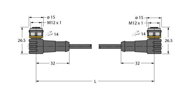 Aktuator- u. Sensorleitung WKC4.5T-5WKC4.5T/TEL