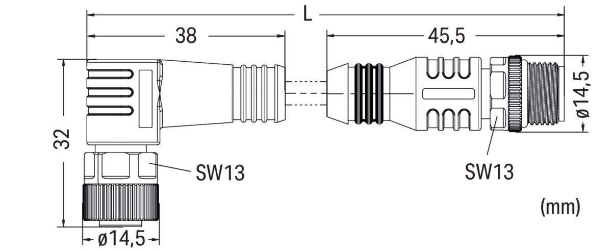 Sensor-Aktorleitung axial 756-6403/050-005