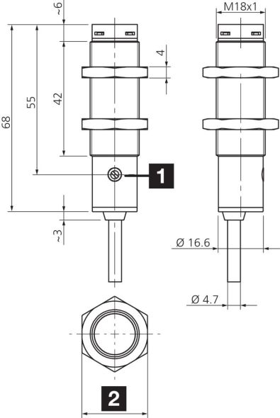 Lichttaster OT 18 M 1000 P4-4 Lichttaster OT 18 M 1000 P4-4