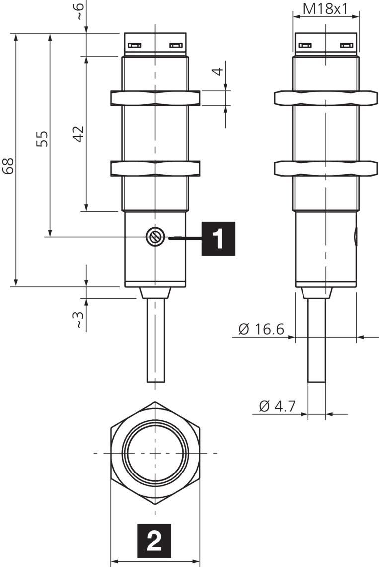 Lichttaster OT 18 M 1000 N4-4 Lichttaster OT 18 M 1000 N4-4