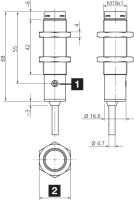 Lichttaster OT 18 M 1000 P4-4
