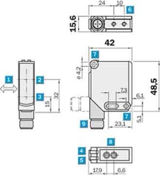 Reflexions-Lichttaster WTF12-3P2433 Reflexions-Lichttaster WTF12-3P2433