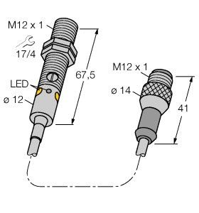 Opto Sensor M12NFF25QPMA Opto Sensor M12NFF25QPMA