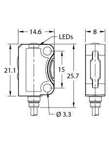 Reflexionslichttaster VS8APFF50