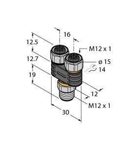 Y-Verterteiler o. Leitung YB2-FSME5-2FKME5.4