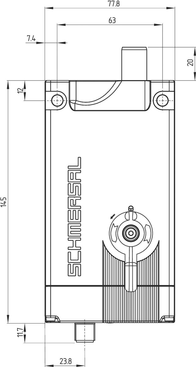 Sicherheitszuhaltung AZM400Z-ST-I2-1P2P-T