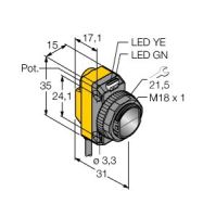 Opto Sensor QS18VP6LP W/15