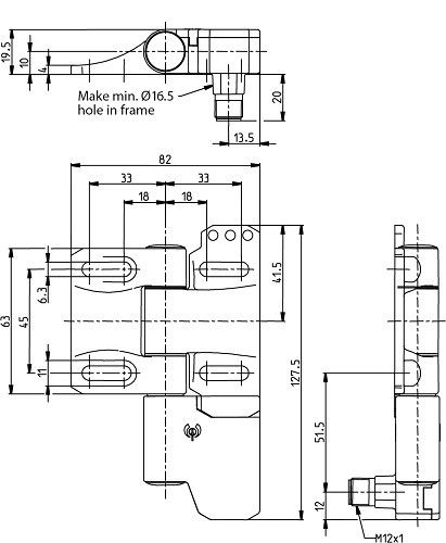 Sicherer Scharnierschalter SHS3Z-U15Z-SR-R Sicherer Scharnierschalter SHS3Z-U15Z-SR-R