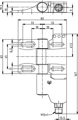 Sicherer Scharnierschalter SHS3Z-U15Z-SA-R Sicherer Scharnierschalter SHS3Z-U15Z-SA-R