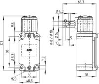 Schanier-Sicherh.Sensor TV8S 335-02Z-M20