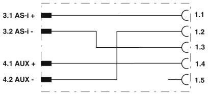 Verteiler SAC-ASI-J-Y-B-M12FS