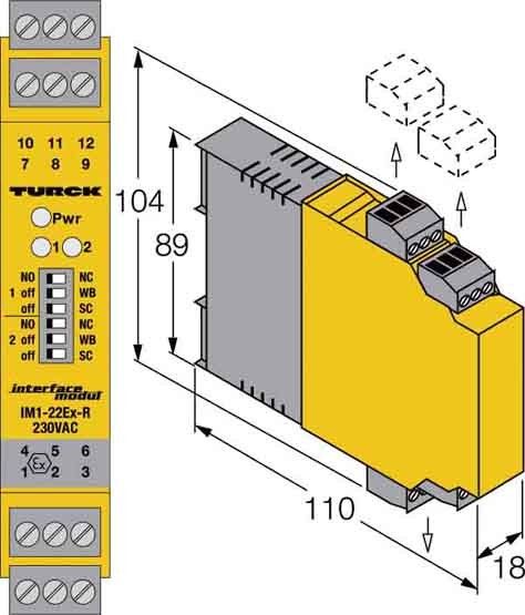 Trennschaltverstärker IM1-22EX-R/230VAC