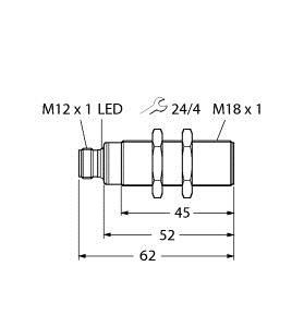 Ultraschallsensor RU50U-S18-AN8X-H1141