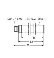 Ultraschallsensor RU50U-S18-LI8X-H1141