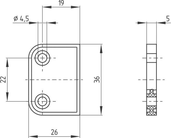 Distanzstück BNS 260 Spacer Distanzstück BNS 260 Spacer