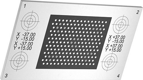 Kalibrierplatte ZCP 200-13x15-X01 Kalibrierplatte ZCP 200-13x15-X01