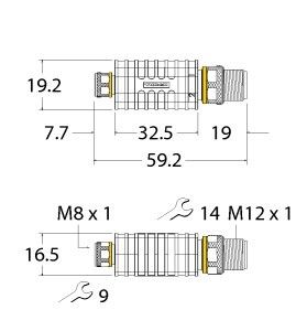 Adapter AD-MFK4-FSM4.4