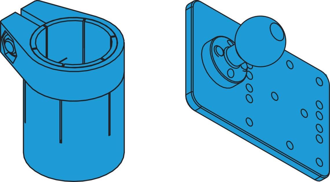 Haltesystem Kugelkopf HS-VS-CS60-MP-KK-M3