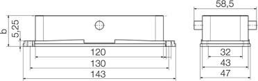 Steckverbinder-Gehäuse HDC 24B AZO