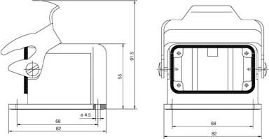 Steckverbinder Gehäuse HDC HB10 AWVL