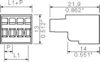LP Verbinder Raster 3.5 BLZF 3.5/4 SN OR