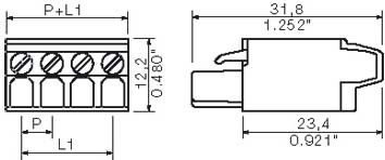 LP Verbinder Raster 5.08 BLT 5.08/3 SN OR