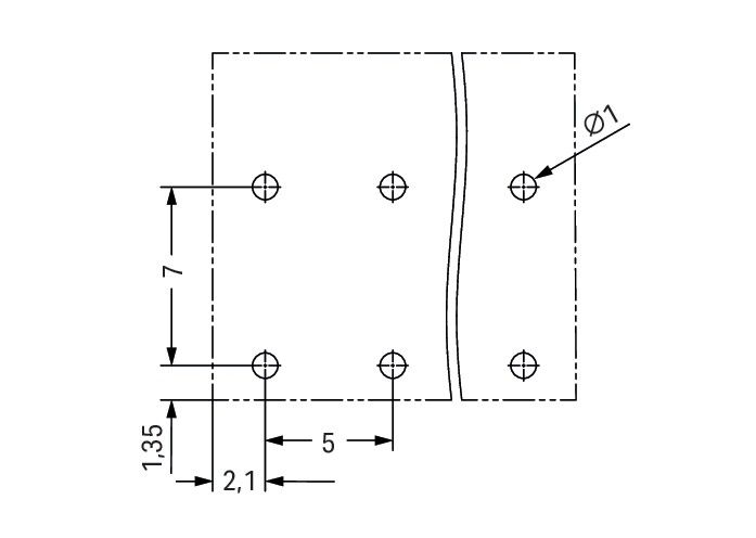 THR-Leiterplattenklemme 2086-3205/997-607