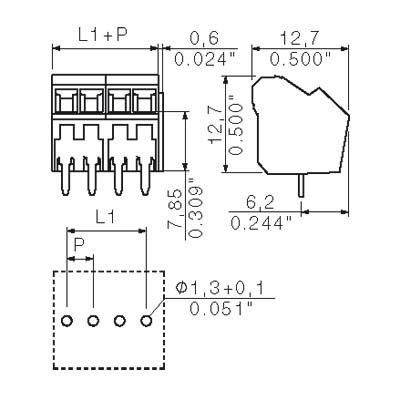 LP Klemme Raster 3.5 LM3.5/2/135 3.2 OR