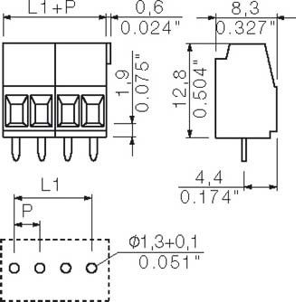 LP Klemme Raster 3.5 LM3.5/2/90 3.2 OR