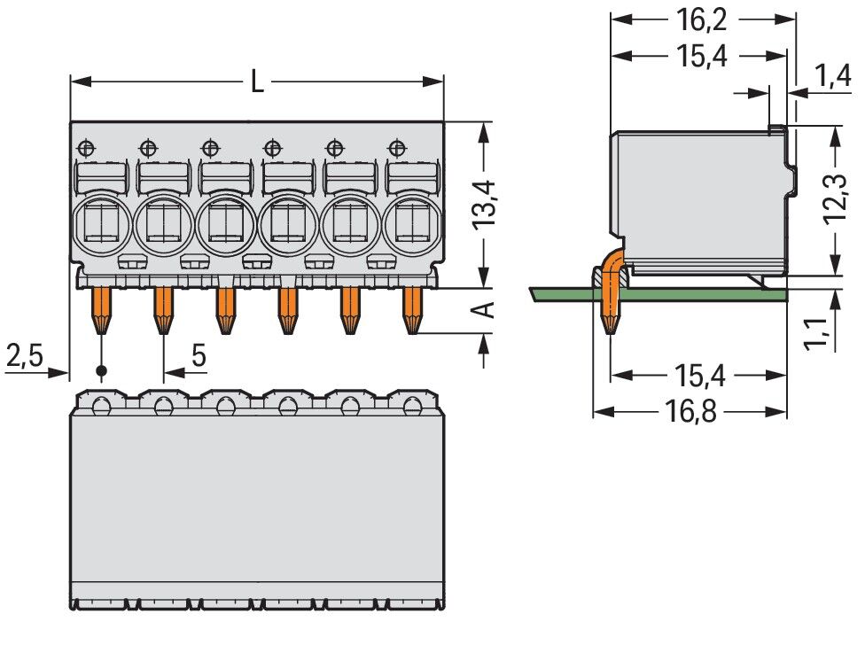 1-Leiter-THR-Federleiste 2092-2380/200-000