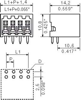 LP Verbinder B2L/S2L S2L-SMT3.5/16/90G SN