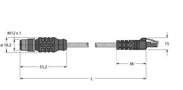 Verbindungsleitung RSS-RJ45S-841-1.5M Verbindungsleitung RSS-RJ45S-841-1.5M