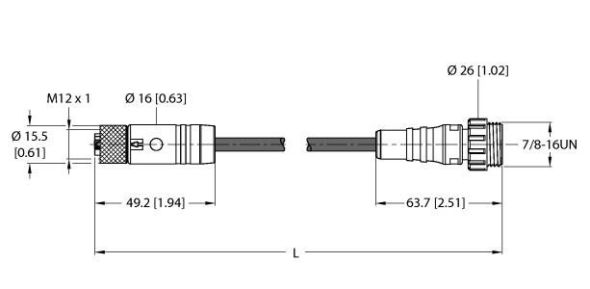 Versorgungsleitung RKP46PLB-1RSM40.1TXL Versorgungsleitung RKP46PLB-1RSM40.1TXL