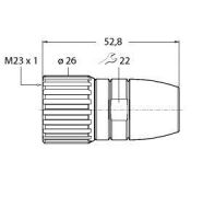 Rundsteckverbinder BS23171-8.5