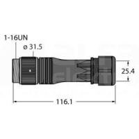 Rundsteckverbinder BS7181-0/21