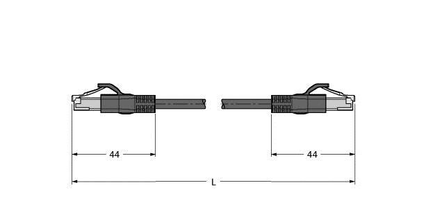 Leitung für Industrial RJ45SRJ45S44160.5M