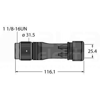 Rundsteckverbinder BS7191-0/21