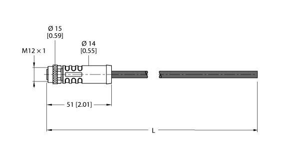 Versorgungsleitung RKP46PTA-0.5/TXL