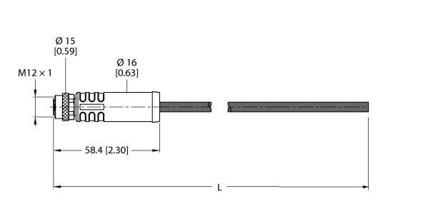 Versorgungsleitung RKP56PLA-50/TXG