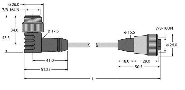 Versorgungsleitung WSM-RKM20-10M