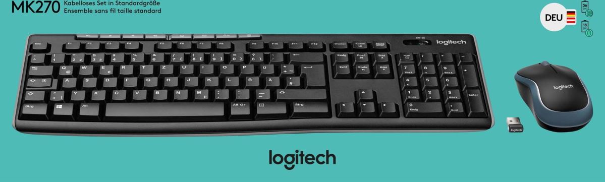 Tastatur/Maus Set MK270 sw