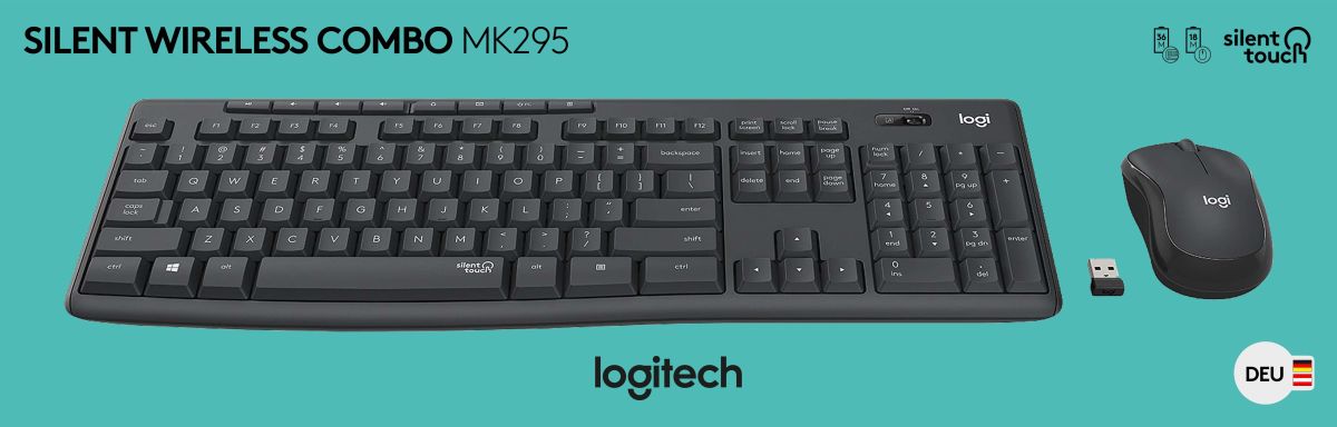 Tastatur/Maus Set LOGITECH MK295 graf