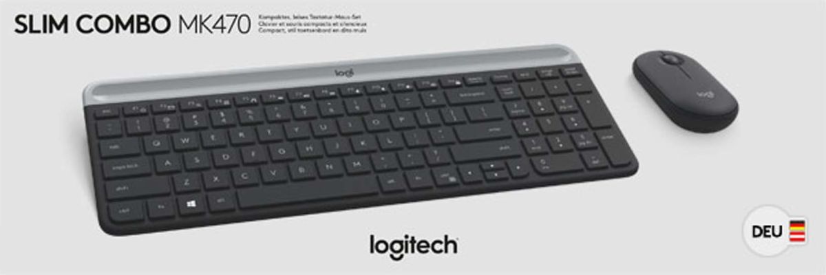Tastatur/Maus Set LOGITECH MK470 gra Tastatur/Maus Set LOGITECH MK470 gra